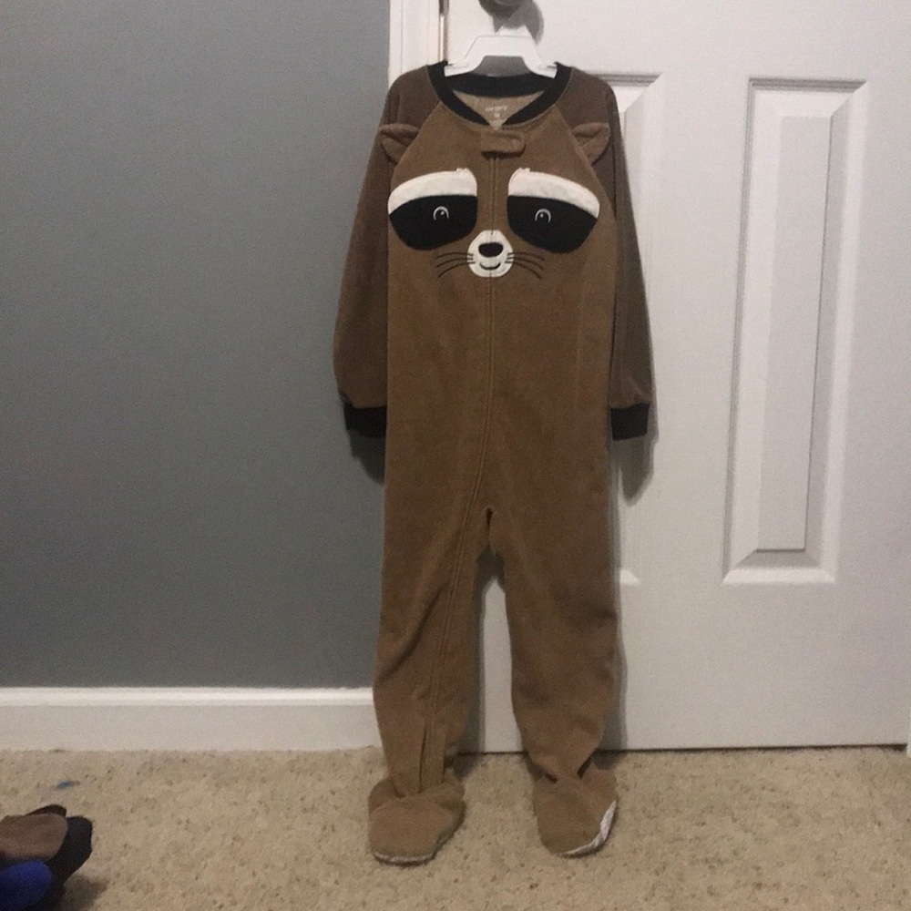 Carters footless fleece raccoon sleeper